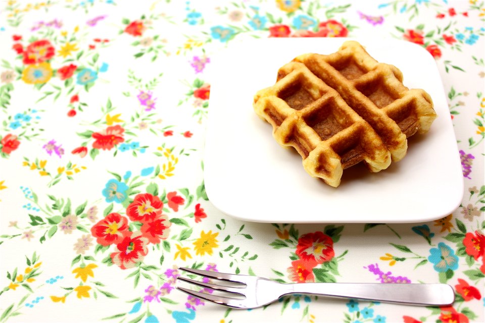 Waffle Dessert Food