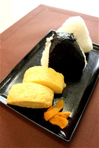 Rice Ball Tamagoyaki Japanese Omelette