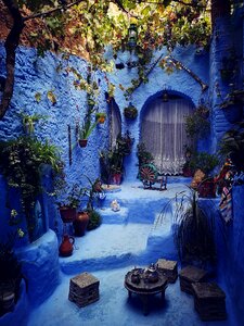 Authentic chefchaouen architecture