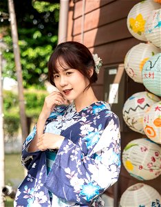 Woman Girl Portrait Yukata