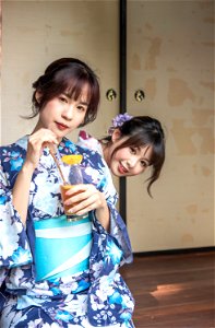 Women Girls Yukata photo