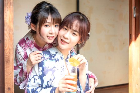 Women Girls Yukata photo