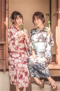 Women Girls Yukata