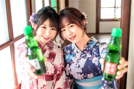 Women Girls Yukata