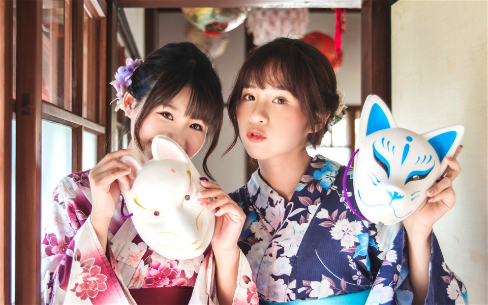 Women Girls Yukata