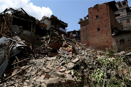 Nepal Earthquake Damage photo