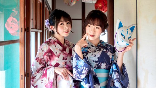 Women Girls Yukata