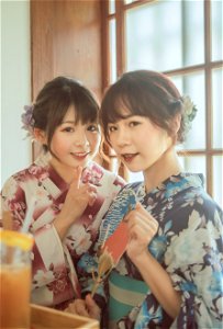 Women Girls Yukata