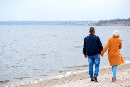 Senior Couple Beach