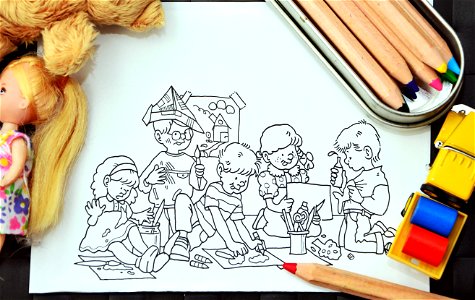 Drawing Children photo