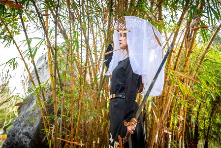 Woman Girl Portrait Sword photo