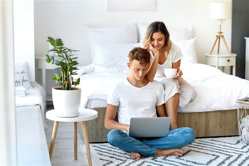 Couple Laptop Computer