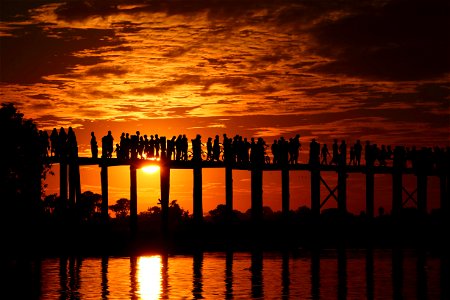Sunset Bridge People