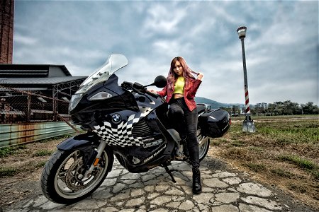 Motorcycle Woman Girl