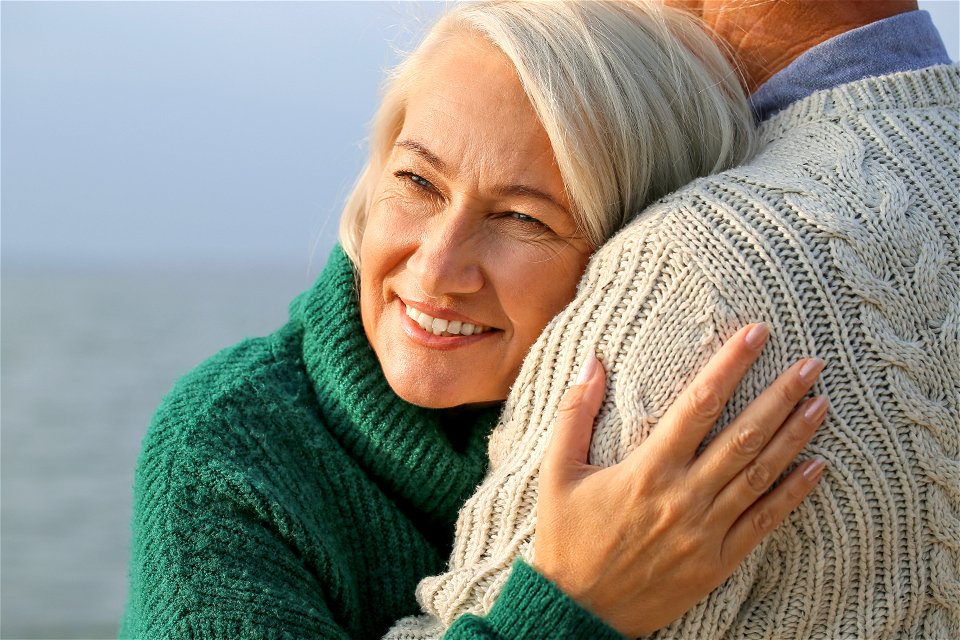 Senior Couple Hug photo