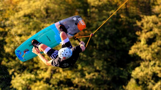 Wakeboard lake water sports photo