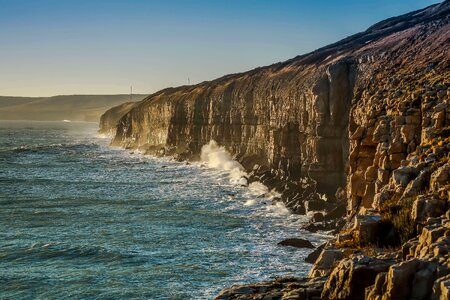 Ocean waves jurassic coast photo