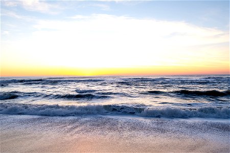 Sunset Sea Beach photo