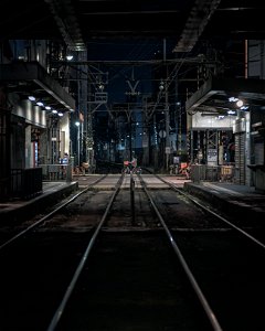 Railroad Track Crossing photo