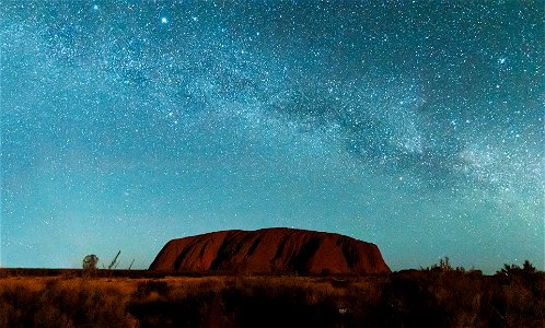 Uluru Ayers Rock Milky Way photo