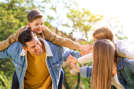 Family Father Mother Children photo