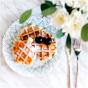 Waffle Cherry Sweet photo