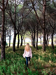 Forest Trees Girl