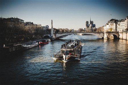 River Seine Tourist Barge photo