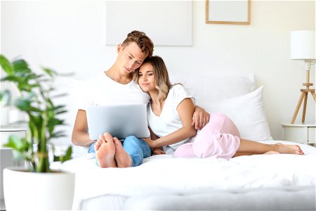 Couple Laptop Computer