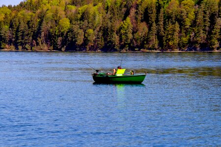 Boat waters fuschlsee