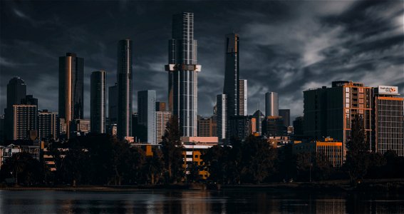 Melbourne Cbd Cityscape photo