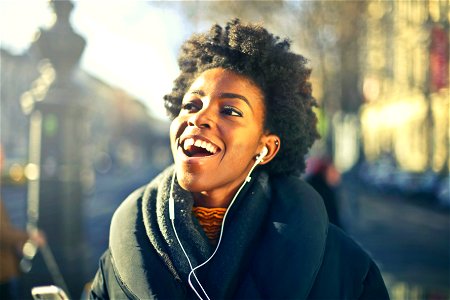 Music Earphones Woman photo