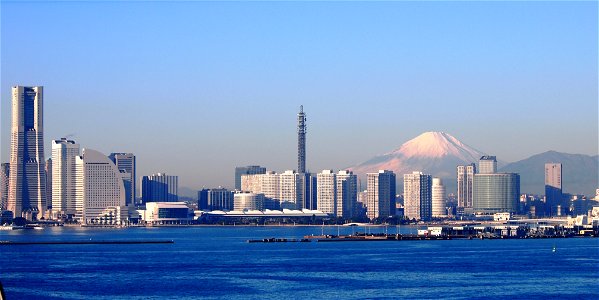 Mount Fuji Yokohama Cityscape photo