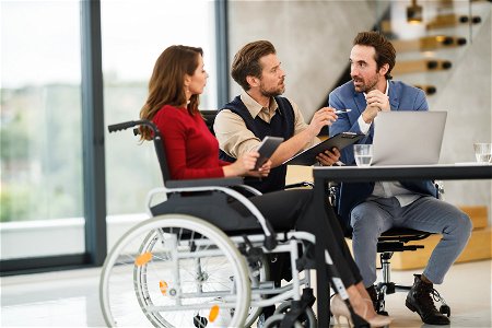 Business People Wheelchair photo