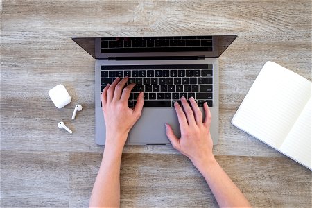 Laptop Computer Hands