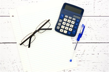 Calculator Glasses Pen photo