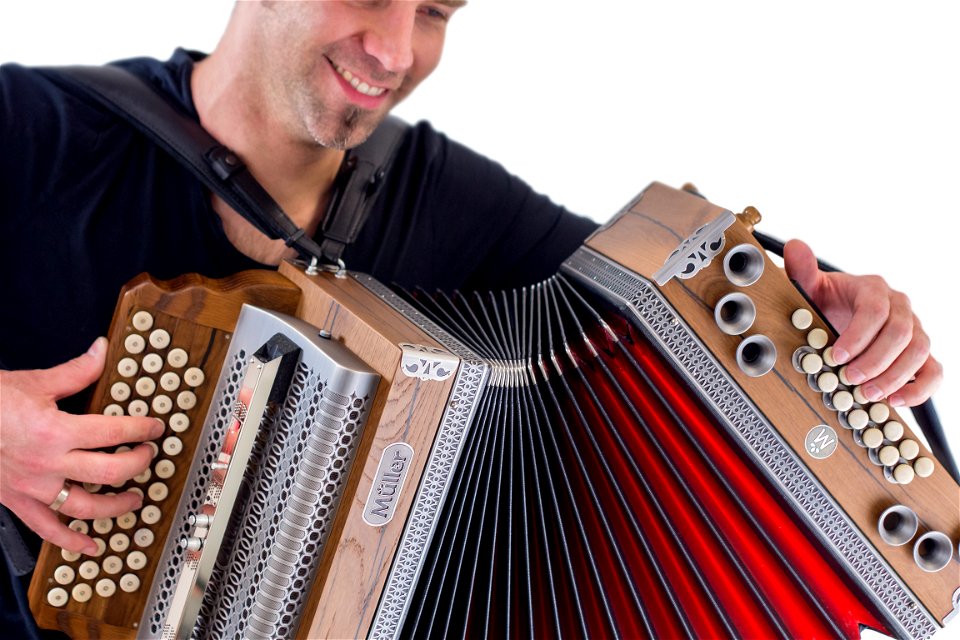 Man Playing Accordion
