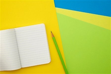 Paper Pencil Notebook photo