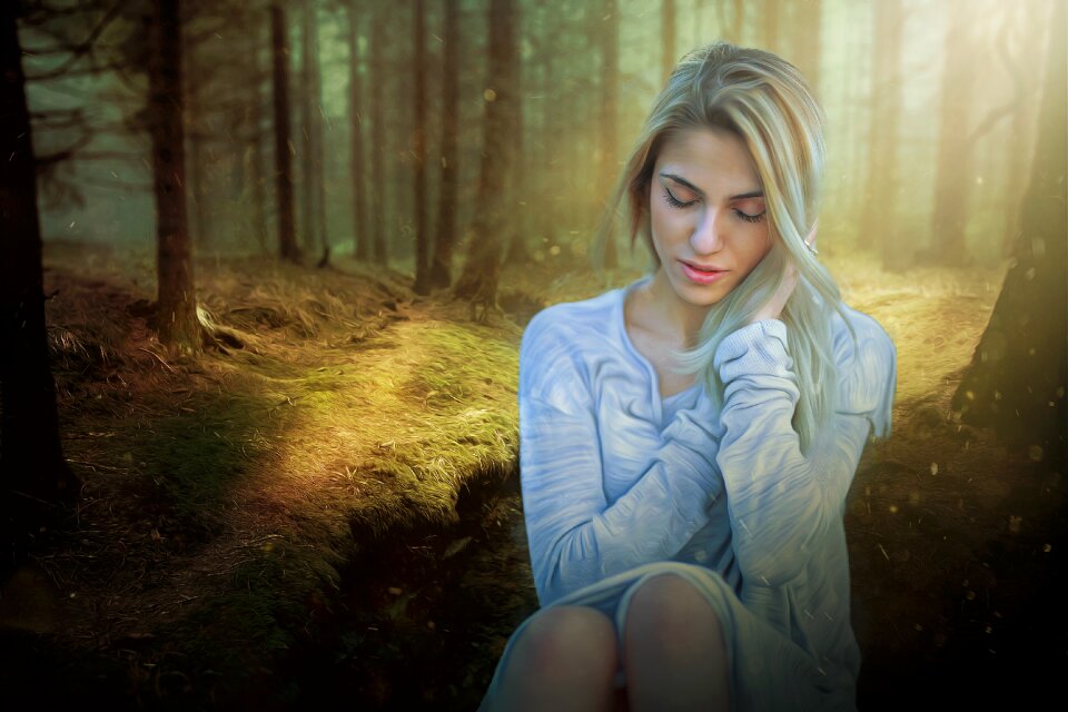 Female beauty model