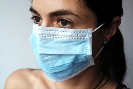 Woman Girl Surgical Mask photo