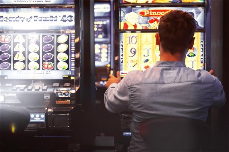 Slot Machine Casino Man photo