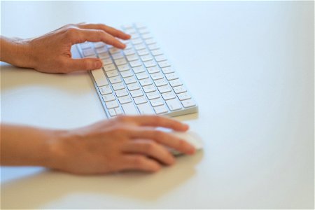 Hands Keyboard Mouse photo