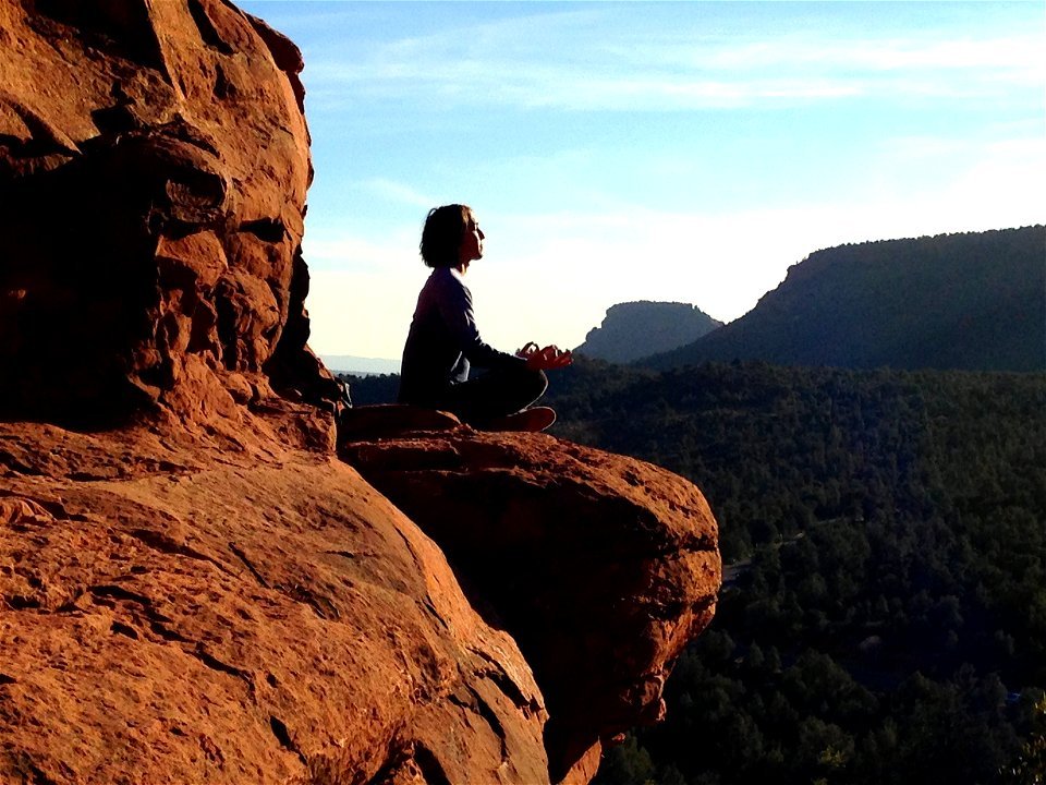 Cliff Meditation Rock photo