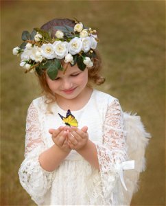 Angel Girl Butterfly photo