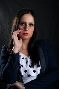 Attractive serious facial