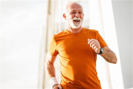 Senior Man Fitness Jogging
