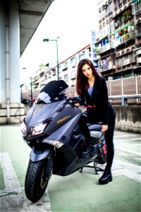 Woman Girl Motorcycle