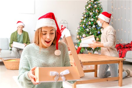 Christmas Covid Girl