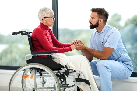 Nurse Patient Wheelchair photo