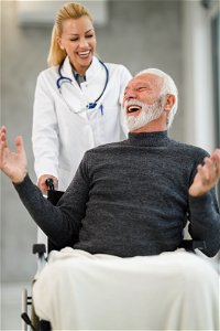 Doctor Patient Laugh photo